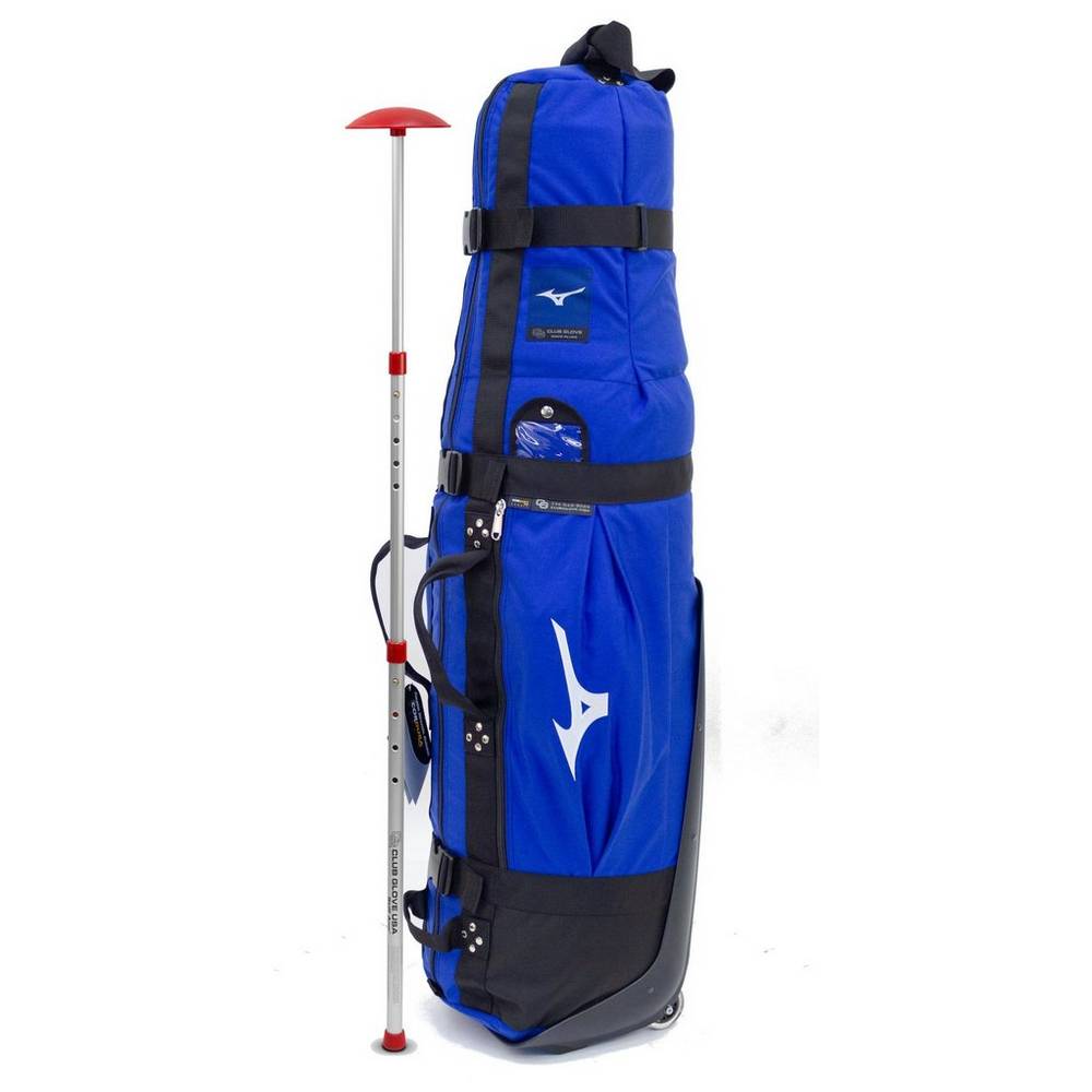 Mens Mizuno CG Collegiate Travel Golf Bag Royal/Black Philippines (ANZUOQ679)